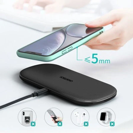 Choetech Black 10W 2-in-1 Wireless Charger 5 Choetech Black 10W 2-in-1 Wireless Charger - Image 4