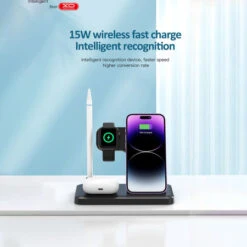 XO White 15W 3-in-1 Wireless Charging Stand -OtterBox Store d 162