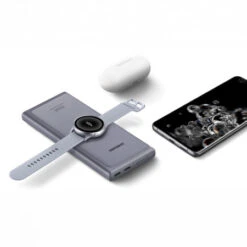 Official Samsung 10000mAh 25W Dual USB-C Wireless Charger Power Bank - Grey -OtterBox Store d 163