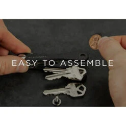 KeySmart Compact 8 Keys Multi-Accessory Leather Key Holder - Black -OtterBox Store d 185