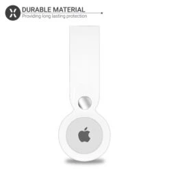 Official Apple AirTag And Olixar Soft Silicone White Luggage Loop -OtterBox Store d 194