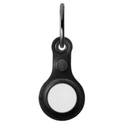 Spigen Valentinus Apple AirTag Leather-Style Case - Black -OtterBox Store d 218