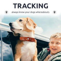 Olixar Genuine Leather Apple AirTags Dog Collar - Small - Brown -OtterBox Store d 227