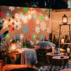 LTC Colourful Snowflakes Garden And Home Projector With 2 Removable Stands -OtterBox Store d 230