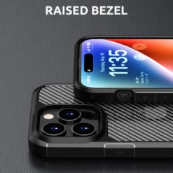 Olixar Black Carbon Fibre Case - For IPhone 15 Pro Max -OtterBox Store d 237