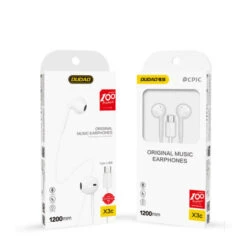 Dudao White 1.2m In-Ear USB-C Wired Headphones -OtterBox Store d 274