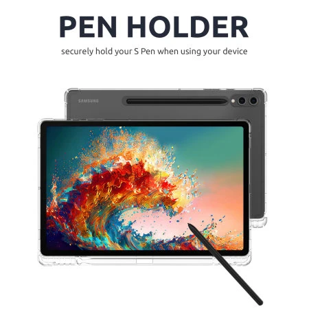 Olixar FlexiShield Clear Case With S Pen Holder - For Samsung Galaxy Tab S9 7 Olixar FlexiShield Clear Case With S Pen Holder - For Samsung Galaxy Tab S9 - Image 5