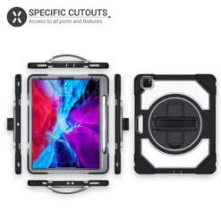 Olixar IPad Pro 12.9" 2018 3rd Gen. Tough Armour Case - Clear Black -OtterBox Store d 340