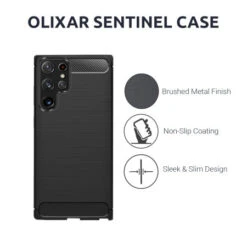 Olixar Sentinel Case & Glass Screen Protector - For Samsung Galaxy S22 Ultra -OtterBox Store d 500