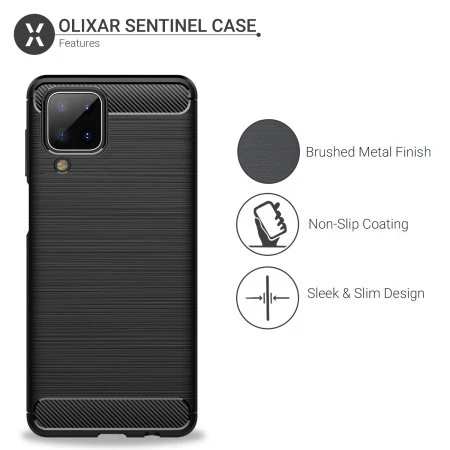 Olixar Sentinel Samsung Galaxy A12 Case & Glass Screen Protector 7 Olixar Sentinel Samsung Galaxy A12 Case & Glass Screen Protector - Image 5
