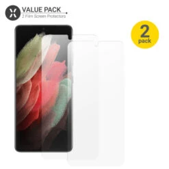 Olixar 2 Pack Ultra Film Screen Protector - For Samsung Galaxy S21 Ultra -OtterBox Store d 527