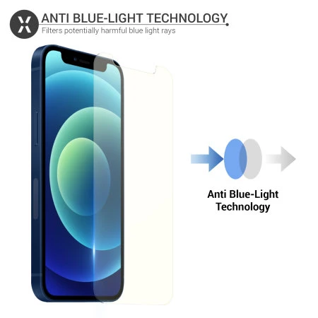 Olixar Anti-Blue Light Glass Screen Protector - For IPhone 13 7 Olixar Anti-Blue Light Glass Screen Protector - For IPhone 13 - Image 5