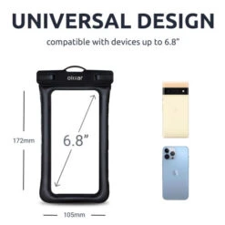 Olixar Universal 2 Pack Black Waterproof Pouches - For Phones And Tablets Up To 12.9" -OtterBox Store d 61