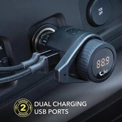 Scosche BTFreq Wireless Bluetooth FM Transmitter With 2 USB Charging Ports -OtterBox Store e 140