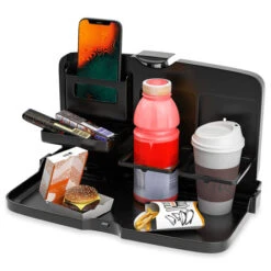 Olixar Headrest Mounted Multifunctional Food & Drink Storage Tray For Cars -OtterBox Store e 165