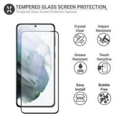 Olixar Screen Protector & 2 Pack Camera Protectors - For Samsung Galaxy S21 Plus -OtterBox Store e 359