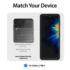 Whitestone Dome Screen + Hinge + Outer Display Premium Gen Film Protector - For Samsung Galaxy Z Flip4 -OtterBox Store e 367