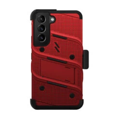 Zizo Bolt Red Case & Screen Protector - For Samsung Galaxy S22 -OtterBox Store e 393