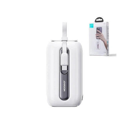 Joyroom 10000mAh 22.5W White Powerbank With Built-in USB-C & Lightning Cables 8 Joyroom 10000mAh 22.5W White Powerbank With Built-in USB-C & Lightning Cables - Image 6