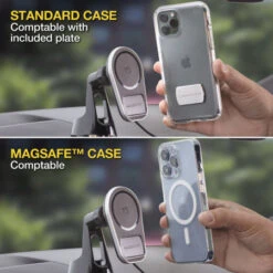 Scosche MagicMount Pro Charge5 Windscreen And Dash MagSafe Compatible Black Car Phone Mount -OtterBox Store f 12