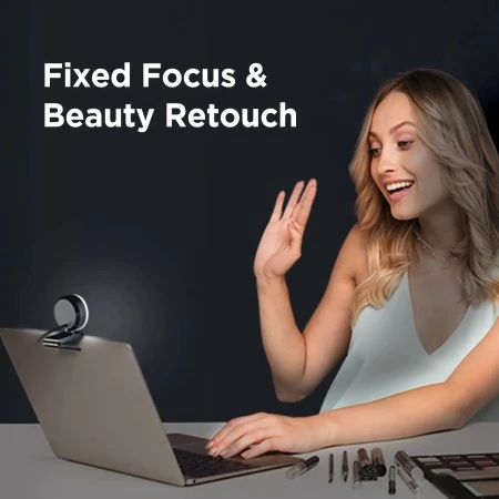 Papalook 1080P Full HD Webcam With Ring Light 8 Papalook 1080P Full HD Webcam With Ring Light - Image 6